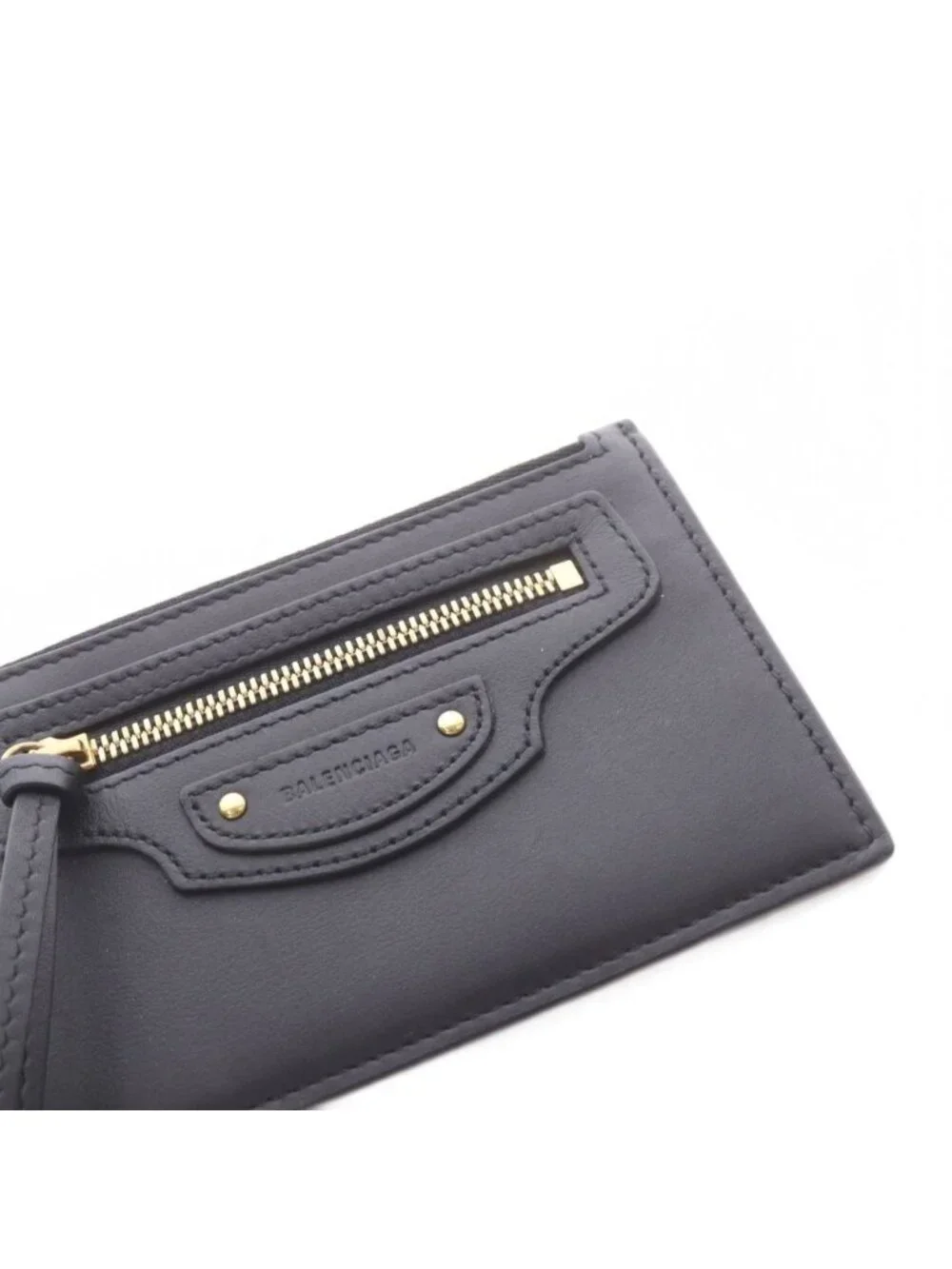 Balenciaga Neo Classic Coin Card Holder Wallet Purse Black